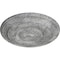 Ekena Millwork Niobe Ceiling Medallion (Fits Canopies up to 8 5/8"), 18"OD x 1 1/2"P, Ultra Pure White Crackle CM18NIUWC - alternate 2